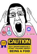ama attention_whore award discord open_mouth r9k_(4chan) series:foidjaks soyface variant:ppp warning // 998x1458 // 285.5KB