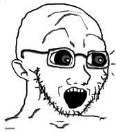 ear glasses meta:tagme open_mouth shocked stubble subvariant:doctos variant:soyak // 346x395 // 68.9KB