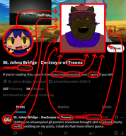 black_skin cat_ear clothes hat jimbo_(namefag) jimbo_(user) meta:namefags nigger niko_(oneshot) text variant:alicia yellow_sclera yellow_teeth // 735x795 // 307.8KB