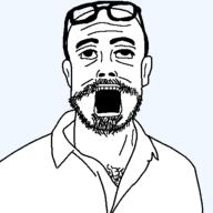 chest_hair clothes ear glasses jakparty_soy luke_smith lute mustache open_mouth soyjak stubble subvariant:lutejak template transparent_background variant:a24_slowburn_soyjak // 460x460 // 18.5KB