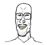 bald beard glasses golden_tooth smile variant:mulletjak // 760x731 // 102.0KB