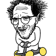 animated arm biting_lip car cart driving ear ext=gif foot glasses hair hand leg stubble variant:thunderf00t wheel // 433x517 // 26.8KB