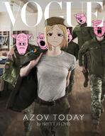 5soyjaks anime anime_female azov_battalion badge camouflage closed_eyes flag:ukraine hohol irl_background magazine marichka military military_cap military_uniform open_mouth pig pink_skin subvariant:massjak subvariant:wholesome_soyjak text ukraine variant:a24_slowburn_soyjak variant:gapejak variant:markiplier_soyjak variant:shotjak // 1576x2048 // 539.5KB