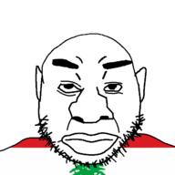 beard closed_mouth clothes ear flag flag:lebanon hair lebanon soyjak stubble variant:quanjak // 640x640 // 16.9KB