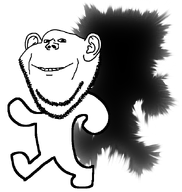 arm breaking_the_4th_wall closed_mouth ear full_body hole leg looking_at_you no_background smile stubble transparent_background variant:impish_soyak_ears walking white_skin // 622x657 // 199.5KB