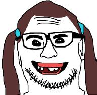 colored_mouth glasses hair_ornament long_hair meta:unfunny_garbage open_mouth smile stubble t50_eyes thick_eyebrows ugly useless_nuvariant variant:xoson // 600x589 // 17.8KB