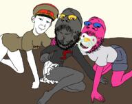3soyjaks 4chan anime baby babyjak blue blue_skin clothes communism doll_(user) ear full_body gay glasses grey grey_skin grin hair hairy hammer_and_sickle hat kgb kolyma kuz moot pacifier pink pink_skin russia shorts sitting skirt small_eyes soot soviet_union soyjak_party stubble variant:gapejak variant:kuzjak wt_snacks yellow yellow_skin yotsoyba // 1170x929 // 295.6KB