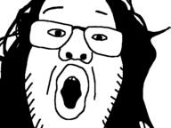 bant_(4chan) glasses hair open_mouth soyjak stubble variant:unknown yonkers // 640x480 // 8.5KB