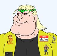 2hulee_(namefag) dio_brando garfield jojos_bizarre_adventure king_(tekken) meta:namefags skinwalker spartan subvariant:mexiaryan tekken transparent_background variant:meximutt // 886x872 // 138.2KB