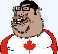 beard black_sclera buck_teeth ear fat flag:canada glasses hair leaf leafmutt lips nipple subvariant:canuckmutt transparent_background variant:meximutt // 670x625 // 91.7KB