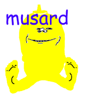 blue_text bottle comic_sans condiment english_text face foot mustard mustard_(user) smile subvariant:condiment variant:feraljak variant:impish_soyak_ears yellow_skin // 600x669 // 18.2KB