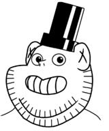 calarts clothes ear grin hat redraw smile soyjak stubble top_hat variant:impish_soyak_ears // 948x1141 // 129.3KB