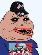 amerimutt amphibian bald breasts brown_skin closed_mouth clothes donald_trump fat flag flag:israel flag:united_states frog green_skin hat lips looking_at_you middle_finger mutt mutt_lips nas nas:pepe nipple open_mouth pepe pepe_the_frog politics transparent_background united_states // 1430x1854 // 967.4KB