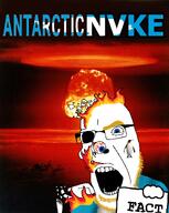 antarctica beard blond blue_eyes explosion fact fire flag:antarctica holding_object meta:tagme mushroom_cloud penguin series:countrynvke sign text trend:aryan variant:cobson // 1174x1474 // 1.0MB