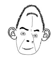 artist:sectionalism ear eyes hair nose raised_eyebrow smile upside_down variant:cobson // 917x994 // 57.7KB