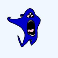 bloodshot_eyes blue_skin garten_of_banban multiple_eyes nabnab open_mouth tongue variant:soyak // 720x720 // 54.3KB