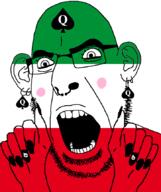 bbc blush ear facial_mark flag flag:north_rhine-westphalia forehead_mark germany glasses hair hand north_rhine-westphalia nose_piercing nose_ring open_mouth painted_nails queen_of_spades soyjak stubble subvariant:slutson subvariant:spadeson tattoo variant:cobson // 723x861 // 69.4KB