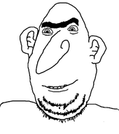 big_nose biting_lip ear monobrow stubble subvariant:nosebson transparent_background ugly variant:cobson white_skin // 1151x1298 // 65.7KB