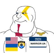 azov_battalion effortson kratos series:keep_raging_on_them sonnenrad ukraine united_states user:warrior-z warrior-z_(user) wonder_woman // 890x872 // 42.9KB