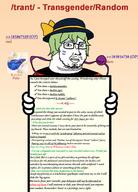 anime bant_(4chan) closed_mouth clothes copypasta face_paint fat fish flag flag:transgender_pride_flag germany glasses green_hair hand hat holding_object komeiji_koishi qa_(4chan) reddit sign soyjak spam stubble subvariant:duzjak text touhou variant:soyak video_game white_skin wordswordswords // 1036x1441 // 555.1KB