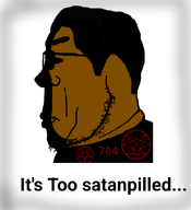 764_(cult) black_skin glasses looking_to_the_left o9a ominous order_of_nine_angles pentagram satanigger satanism satanpilled stubble subvariant:chudplier subvariant:sidechudplier variant:markiplier_soyjak // 601x660 // 142.9KB