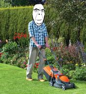 glasses irl irl_background lawnmower smile soyjak stubble variant:cobson // 1056x1152 // 2.5MB