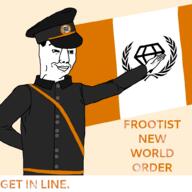 fnwo froot frootist frootist_new_order propaganda series:administ_soyjaks uniform variant:chudjak // 1000x1000 // 101.7KB