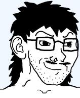 meta:tagme mullet mulletjak mustache performative smug subvariant:mullet_soyak subvariant:soyak_(smug) template variant:soyak // 970x1180 // 32.2KB