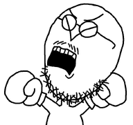 bald boxing_glove closed_eyes glasses homestar_runner open_mouth screaming strong_bad stubble variant:unknown // 823x777 // 19.2KB