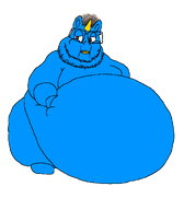 beak blue_skin closed_mouth ear eyelids fat hair looking_to_the_left meta:not_oc obese stubble transparent_background twitter variant:fatpony x xitter zoomer_hair // 1166x1330 // 43.9KB