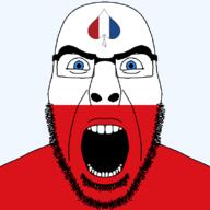 angry bbc beard facial_mark flag flag:netherlands flag:utrecht forehead_mark glasses looking_at_you netherlands open_mouth queen_of_spades soyjak spade stubble subvariant:cobson_front2 thick_eyebrows transparent transparent_background utrecht variant:cobson white_eyes // 800x800 // 20.7KB