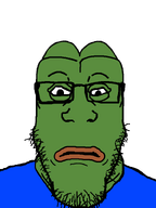 amphibian blue_shirt closed_mouth clothes frog glasses green_skin nas:pepe neutral pepe_the_frog series:fusionjaks stubble subvariant:neutralplier subvariant:pepeplier template variant:markiplier_soyjak // 600x800 // 15.1KB