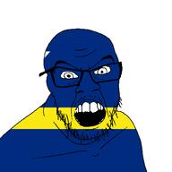 angry country curacao flag flag:curaçao glasses jacksepticeye looking_at_you mustache open_mouth soyjak stubble teeth variant:feraljak youtube // 1500x1500 // 22.7KB