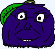 blueberry food fruit leaf no_body smile transparent_background variant:blobjak // 400x361 // 15.4KB