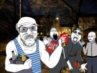 adidas blood bloodshot_eyes bread meta:tagme night open_mouth russia screwdriver soyjak variant:bernd variant:feraljak variant:markiplier_soyjak variant:soyak wojak wound // 4096x3072 // 11.7MB