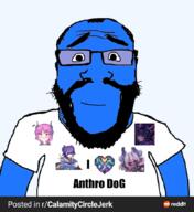 arm balding beard blue_skin calamity_(terraria_mod) calm devourer_of_gods glasses half_body i_heart i_love monster_girl simp subvariant:science_lover terraria variant:markiplier_soyjak worm wormussy // 791x865 // 294.0KB