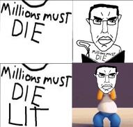 angry animated closed_mouth dance death_grips ear glasses hair homer_simpson millions_must_die music playboy_carti pun sound soyjak subvariant:pol_face text the_simpsons trap variant:chudjak video // 606x580, 24.8s // 671.7KB