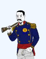 1844 Dominican award blunderbuss coat_of_arms dominican_republic gun military_uniform muscles musket mustache ramón_matias_mella subvariant:muscular_chud2 total_nigger_death uniform variant:chudjak // 1820x2296 // 153.3KB