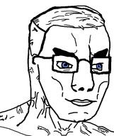 blue_eyes glasses hair muscular_male shirtlesse subvariant:muscular_chud subvariant:muscular_chud_side template variant:chudjak // 645x770 // 10.6KB