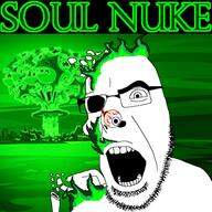 adventure_time alternate background bomb bone burning cartoon cartoon_network dangling_eye death explosion exposed_bone eye_socket fire glasses gore green mushroom_cloud nuclear open_mouth redraw skeleton soul soyjak square stubble text thick_eyebrows truth_nuke variant:cobson // 507x507 // 241.9KB