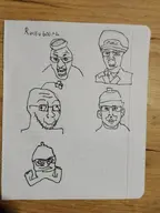 beard beefsoup_(user) dap_chhuon(user) glasses meta:namefags meta:tagme military_cap military_uniform mustard_(user) stinkywanger_(namefag) subvariant:chuzjak tqqt_(user) variant:chudjak:nojak variant:kuzjak variant:soyak // 3072x4096 // 2.2MB