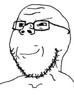 closed_mouth glasses looking_up neck nod smug stubble variant:soyak yes // 600x800 // 25.2KB