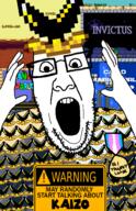 award glasses kaizo mario muncher open_mouth stubble super_mario_world transgender_flag variant:ppp warning // 950x1474 // 421.0KB