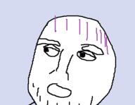 background eyebrows hair looking_to_the_left meta:barely_a_soyjak oekaki open_mouth pink_hair stubble tranny variant:unknown // 429x334 // 11.5KB