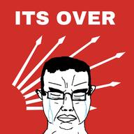 chp chud closed_mouth crying ear glasses hair its_over muhalif soyjak subvariant:chudjak_front text turk turkiye variant:chudjak // 1144x1144 // 153.1KB