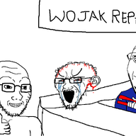 3soyjaks arm best_soy bloodshot_eyes clothes crying ear ear_surgery glasses hand holding_object incomprehensible_woahjack large_eyebrows open_mouth smile soyjak stapler staples stretched_mouth stubble subvariant:wholesome_soyjak surgery thumbs_up toy variant:cryboy_soyjak variant:gapejak variant:soyak wojak_repair // 1630x1080 // 209.3KB
