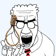 clothes dilbert glasses hair hand holding_object necktie open_mouth perro_hold rope soyjak suit variant:el_perro_rabioso // 1628x1628 // 723.7KB