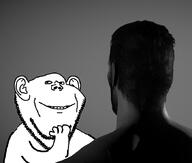 arm back beard gigachad gray_background gray_skin hand irl neck stubble thinker thinking variant:impish_soyak_ears // 870x740 // 300.7KB