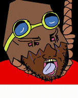 ack animated brown_skin ext=gif flag:indonesia goggles hair hanging jojos_bizarre_adventure jumpin'_jack_flash_(stand) jumpinjackflash_(namebimbo) lang_rangler meta:namefags nigger open_mouth rope smug soyjak spinning stubble suicide variant:soyak // 240x302 // 301.0KB