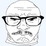 angry bald closed_mouth glasses idubbbz mustache soy soyjak // 1024x1024 // 5.3KB